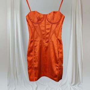 Meshki Coral Bridget Corset Mini Dress